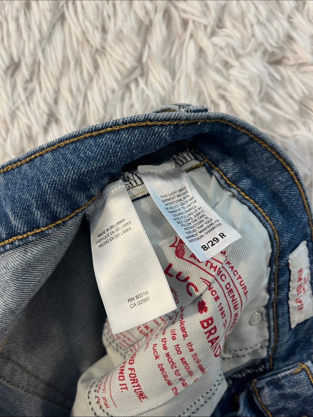Lucky Brand Drew Mom High Rise Taper 8/29R - Picture 5 of 7